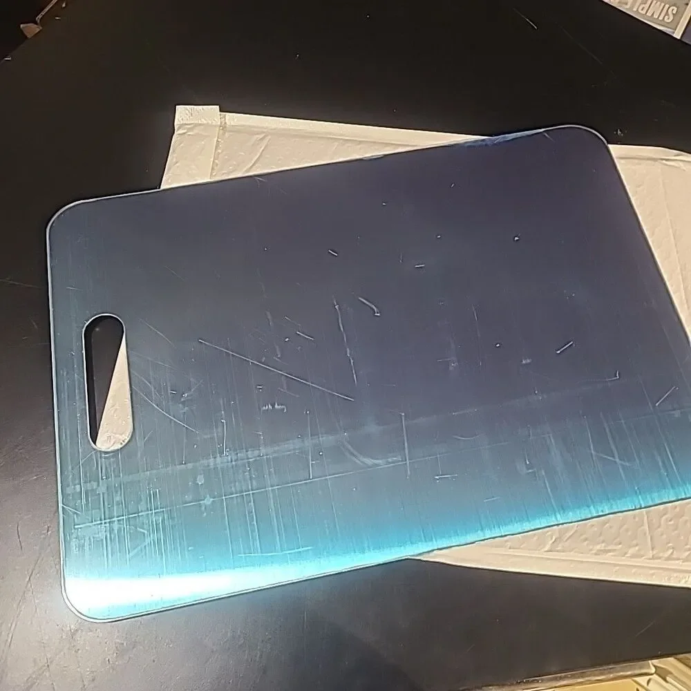 Titanium Cutting Board - 100% Pure Titanium Cutting Board for Kitchen 14x10 in